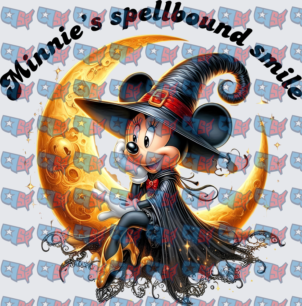 Minnie's Spellbound Smile Witch Moon Halloween (DTF)
