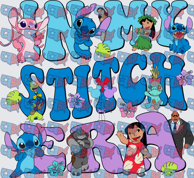 In My Stitch Era Characters Collage Design (DTF)