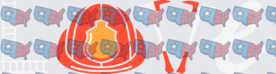 Firefighter Helmet And Axe Bold Graphic (DTF)