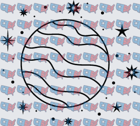 Patriotic Planet Stars Red White Blue (DTF)