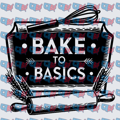 Bake To Basics Vintage Baking Tools Sign (DTF)