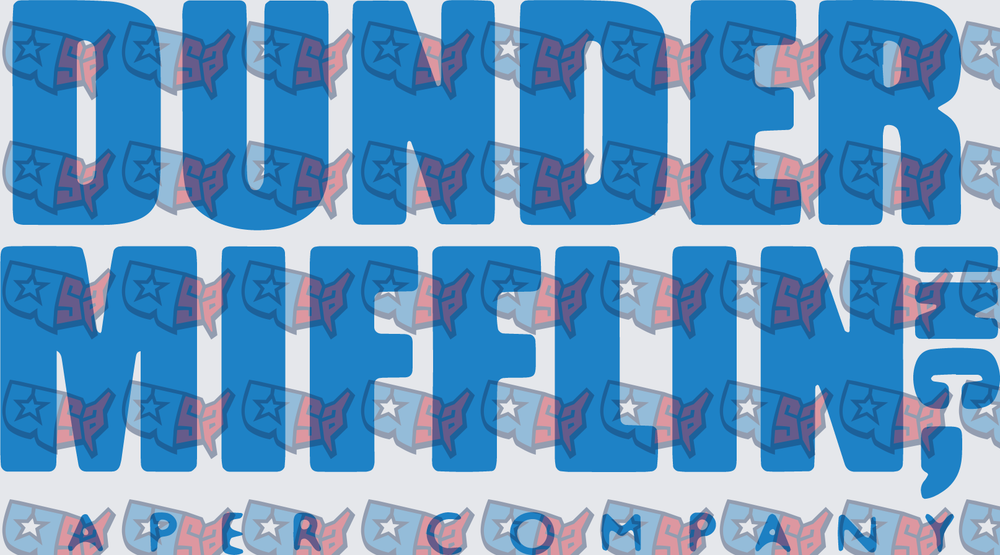 Dunder Mifflin A Paper Company Bold Blue Logo (DTF)