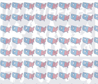 USA Map Red White Blue Patriotic Pattern (DTF)