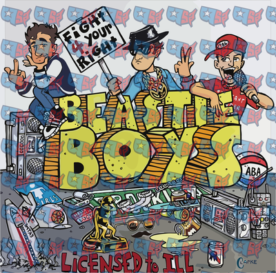 Beastie Boys Licensed To Ill Fan Art Illustration (DTF)