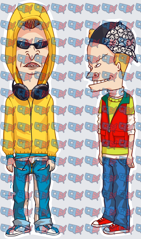 Beavis and Butt-Head Streetwear Hypebeast Duo (DTF)