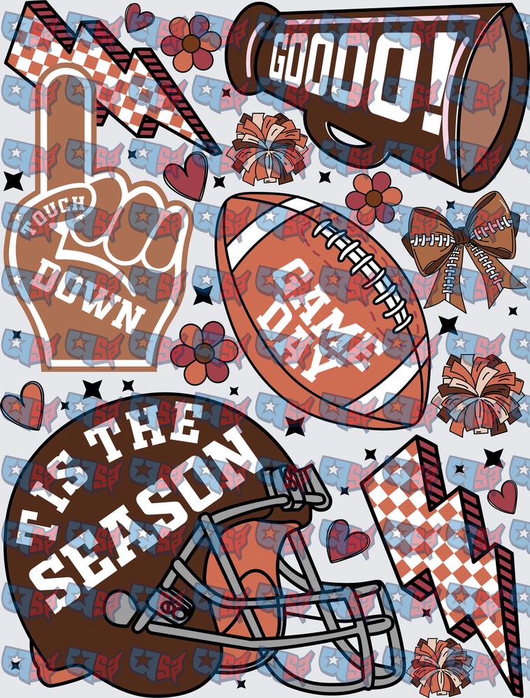 Tis The Season Football Game Day Cheer Bundle (DTF)