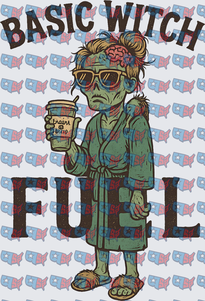 Basic Witch Fuel Zombie Coffee Lover (DTF)