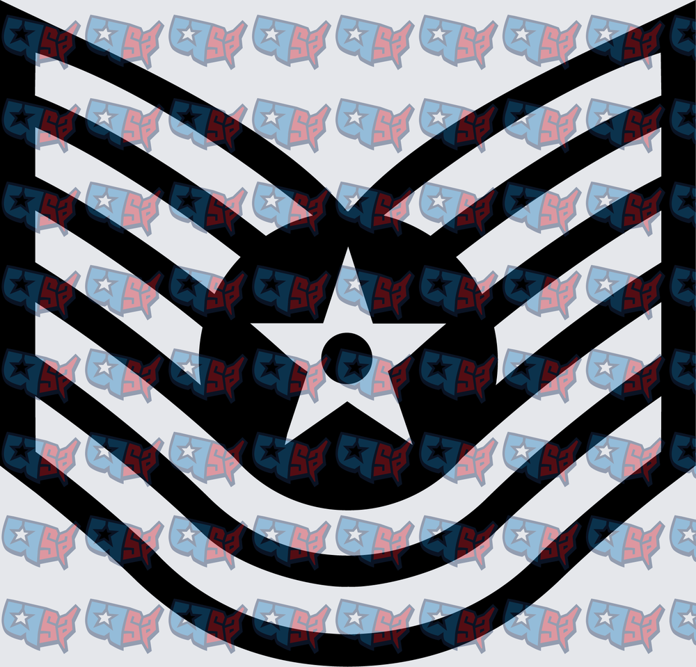 US Air Force Technical Sergeant Rank Chevron (DTF)