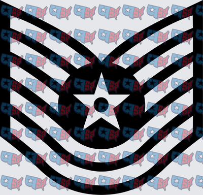 US Air Force Technical Sergeant Rank Chevron (DTF)