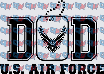 US Air Force Dad Dog Tag Military (DTF)