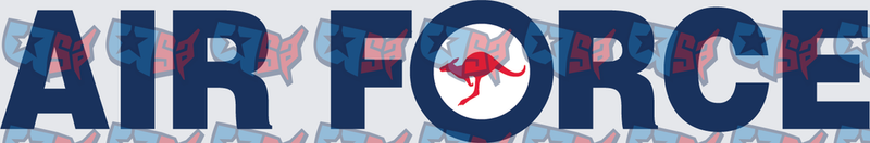 Air Force Bold Text Red Kangaroo Roundel (DTF)