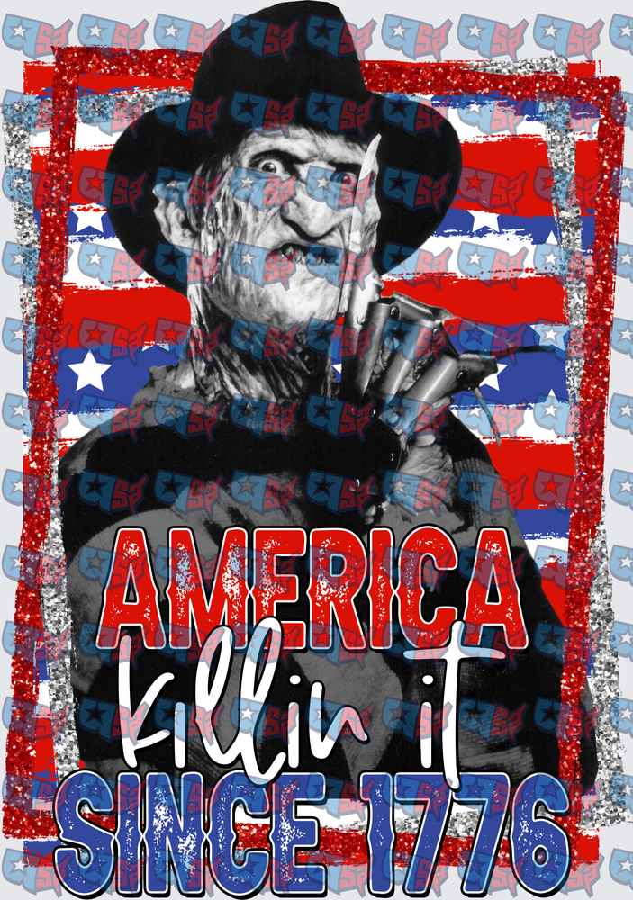 Freddy Krueger America Killin It Since 1776 (DTF)