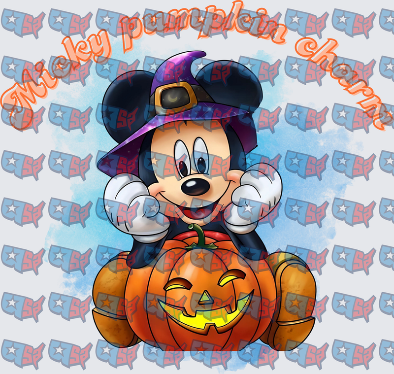 Classic Cartoon Mouse Halloween Witch Pumpkin (DTF)