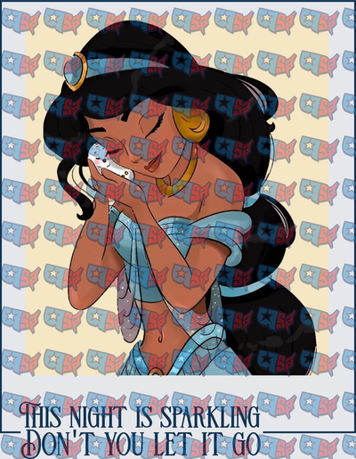 Arabian Princess Sparkling Night Quote Design (DTF)