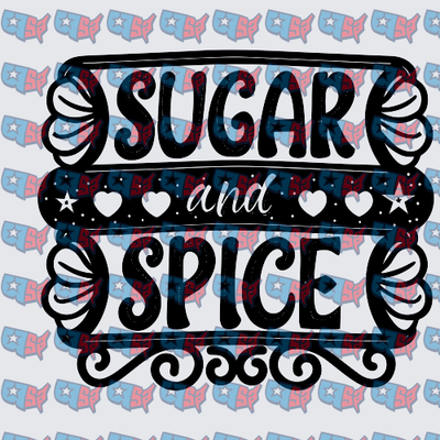 Sugar and Spice Decorative Typography Design (DTF)