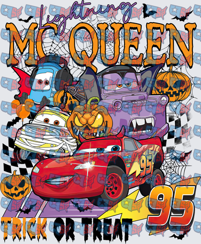 Lightning McQueen Halloween Trick Or Treat Cars 95 (DTF)