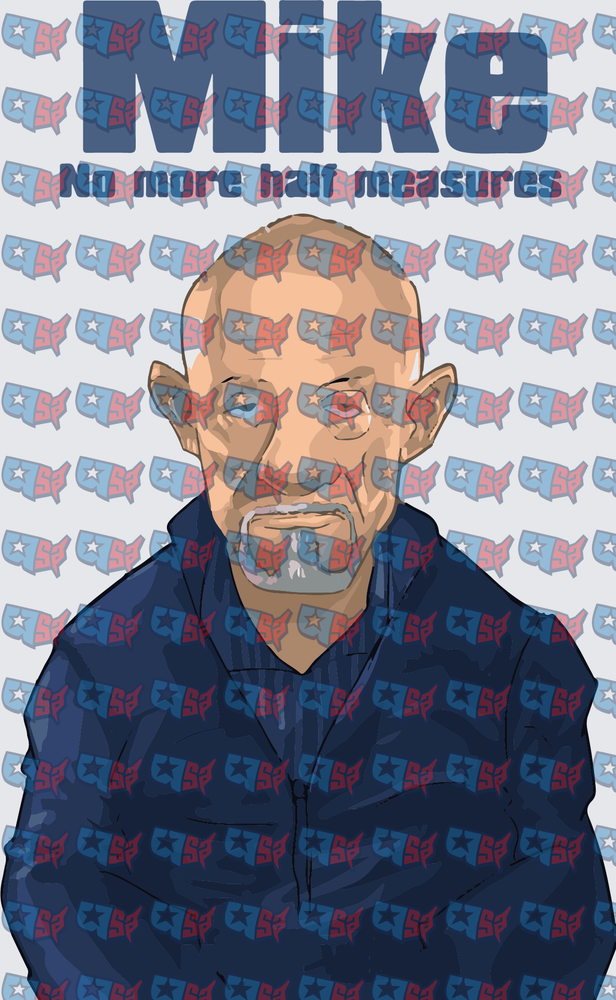 Mike No More Half Measures Bald Enforcer Portrait (DTF)