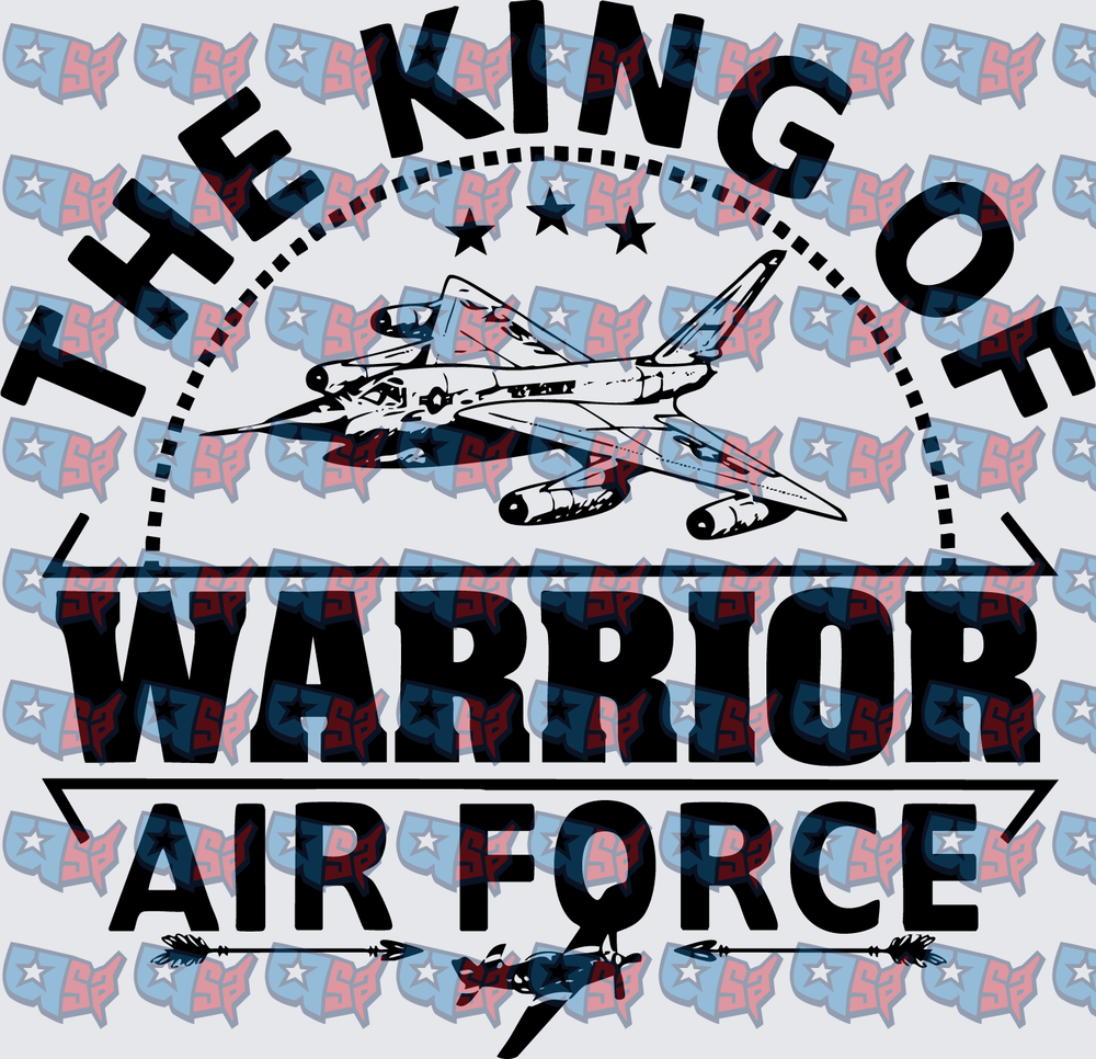 The King Of Warrior Air Force Jet Design (DTF)