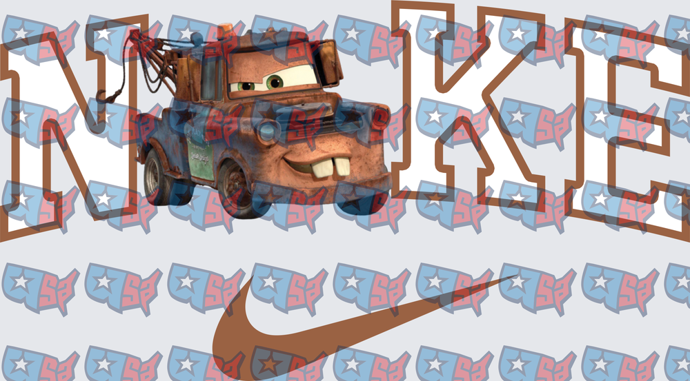 Rusty Tow Truck NIKE Swoosh Parody Design (DTF)