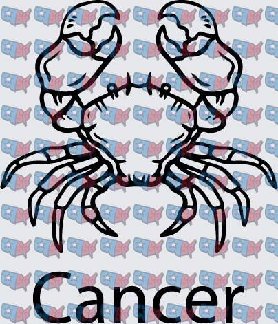 Cancer Zodiac Crab Astrology Sign (DTF)