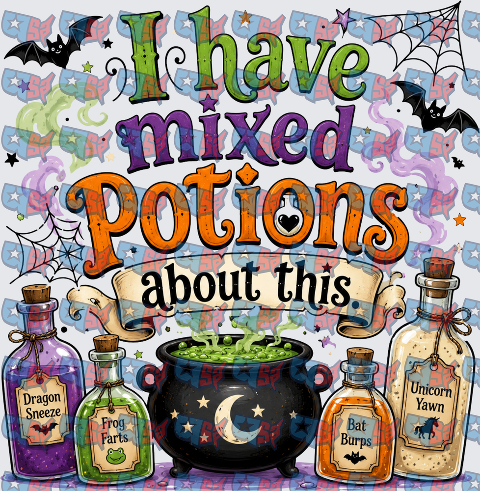 I Have Mixed Potions About This Halloween Cauldron (DTF)