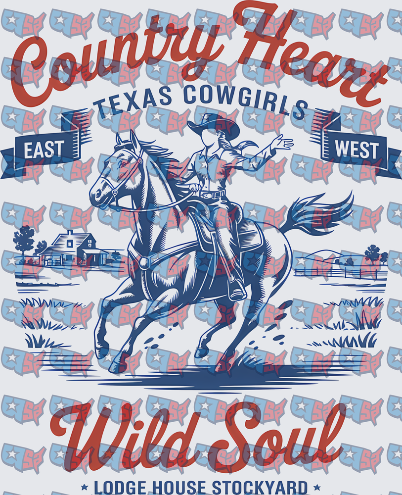 Country Heart Texas Cowgirls Wild Soul Rider (DTF)