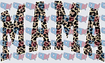 Mama Leopard Print Bold Block Letters (DTF)