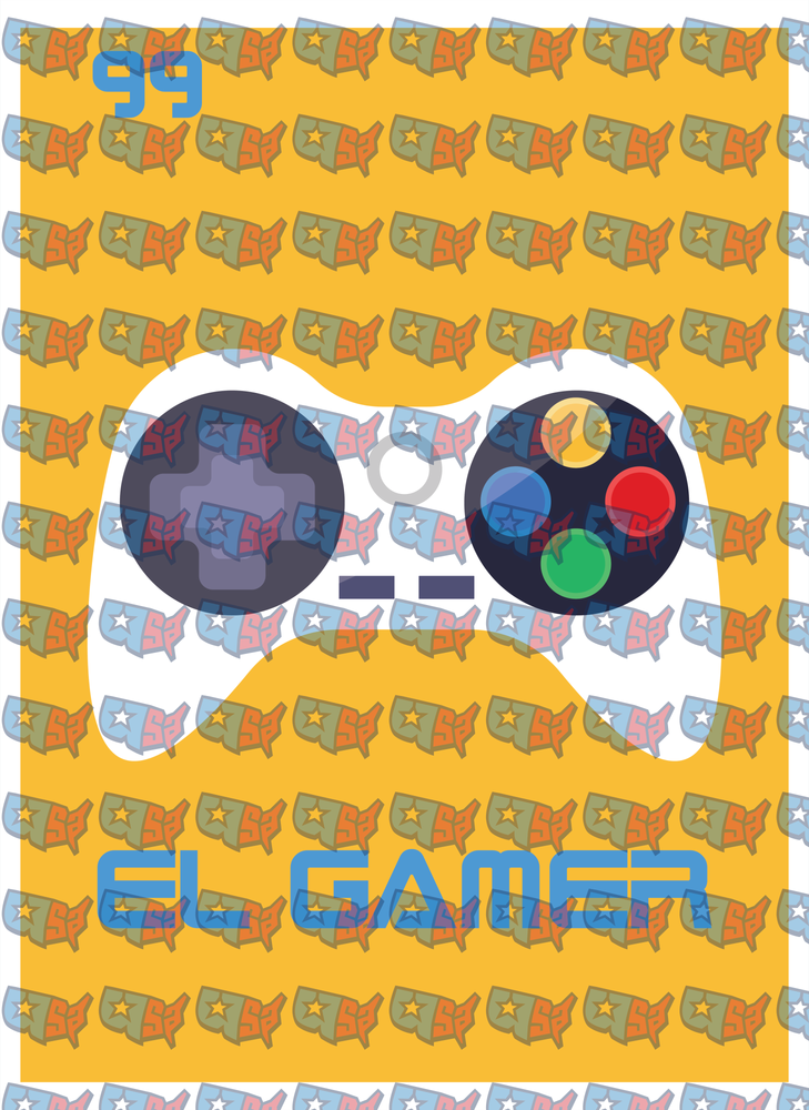El Gamer 99 Video Game Controller Yellow (DTF)