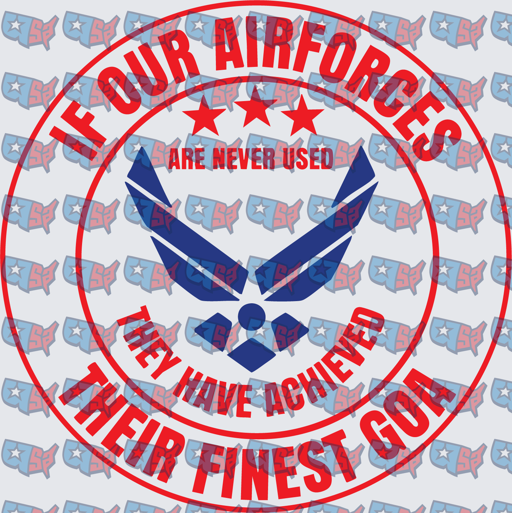 Air Force Wings If Our Air Forces Are Never Used (DTF)