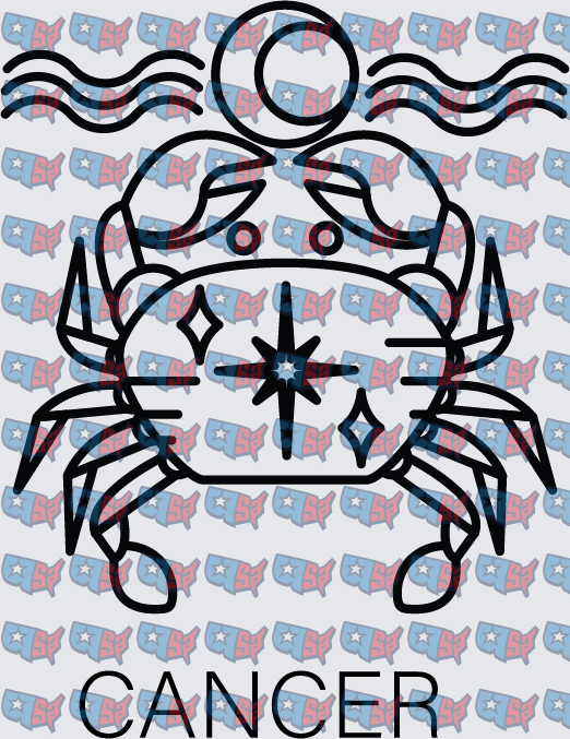 Cancer Zodiac Crab Celestial Sign (DTF)