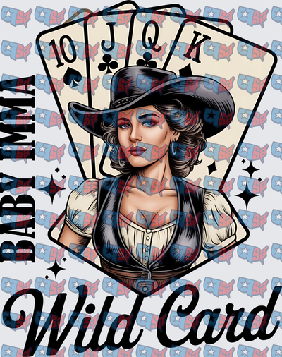 Baby Mama Wild Card Cowgirl Playing Cards (DTF)
