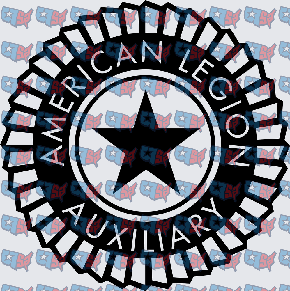 American Legion Auxiliary Round Star Emblem (DTF)