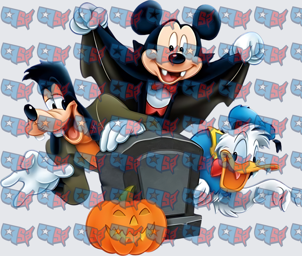 Halloween Vampire Mouse Duck Dog Tombstone Pumpkin (DTF)
