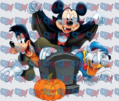 Halloween Vampire Mouse Duck Dog Tombstone Pumpkin (DTF)