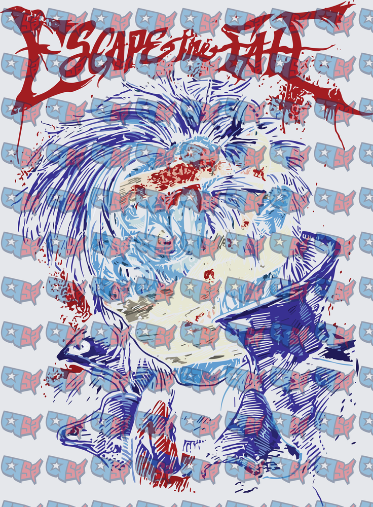 Escape The Fate Horror Clown Splatter Art (DTF)