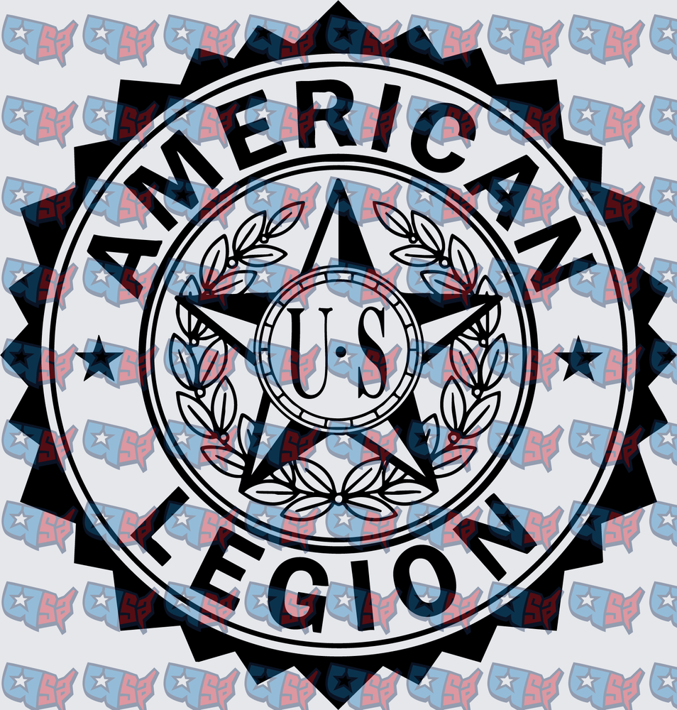 American Legion Emblem Seal Star Wreath Badge (DTF)