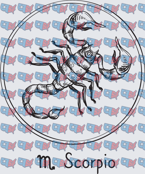 Scorpio Zodiac Sign Detailed Scorpion Circle (DTF)