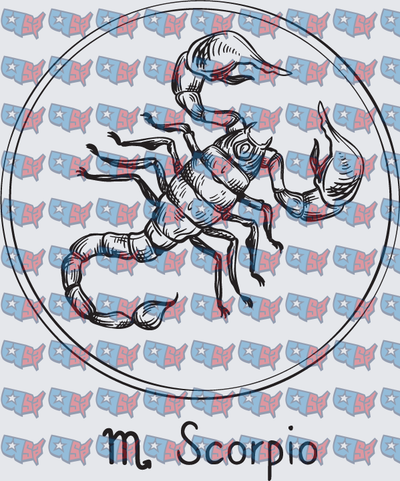 Scorpio Zodiac Sign Detailed Scorpion Circle (DTF)