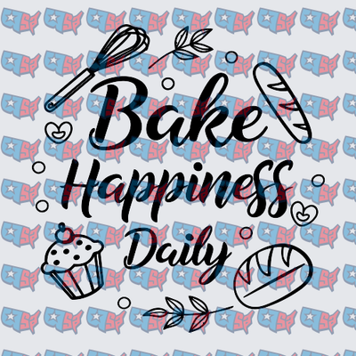 Bake Happiness Daily Whisk Bread Cupcake Design (DTF)