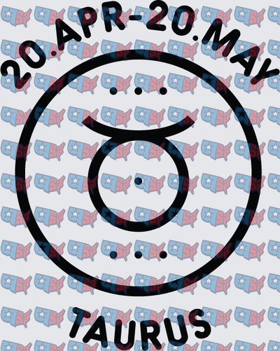Taurus Zodiac Symbol April May Date Circle (DTF)