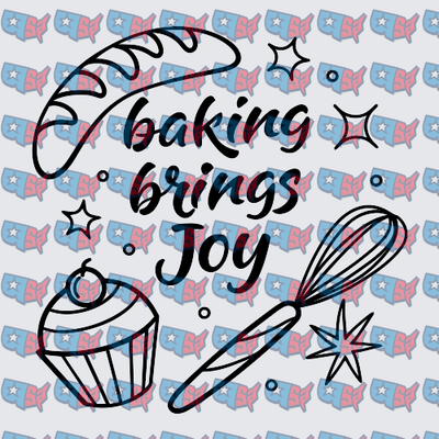 Baking Brings Joy Cupcake Whisk Design (DTF)