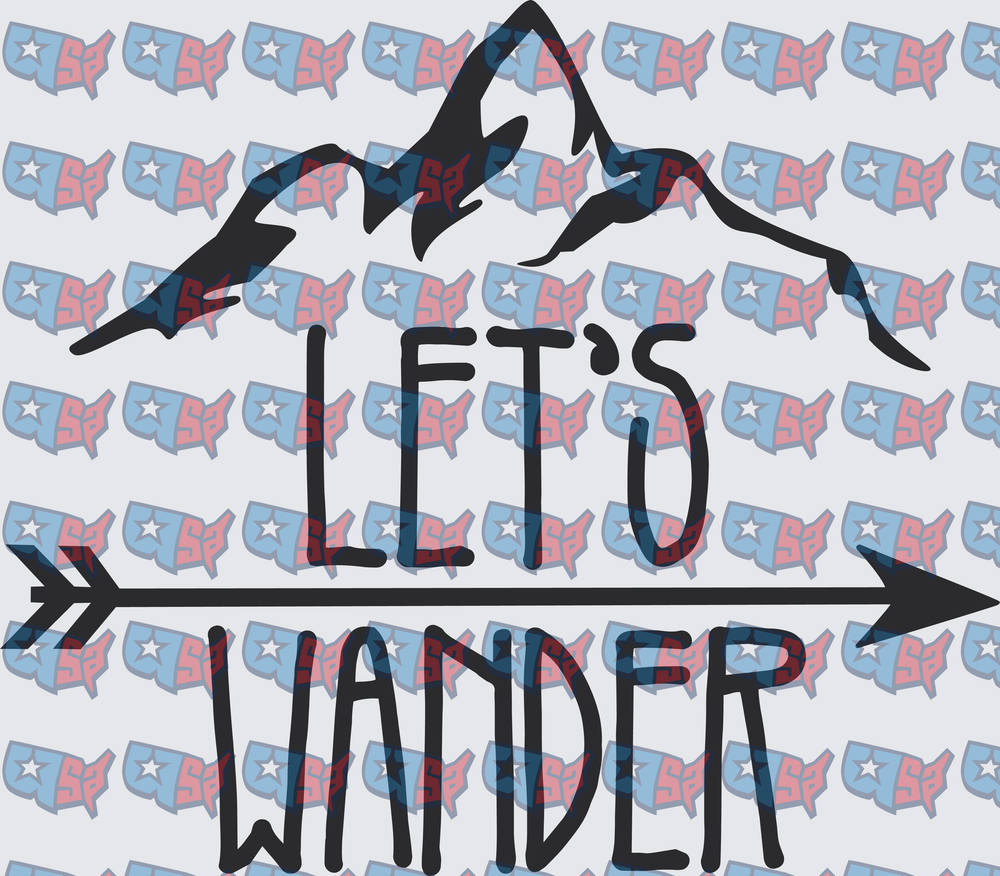 Let's Wander Mountain Arrow Adventure Design (DTF)