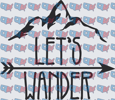 Let's Wander Mountain Arrow Adventure Design (DTF)
