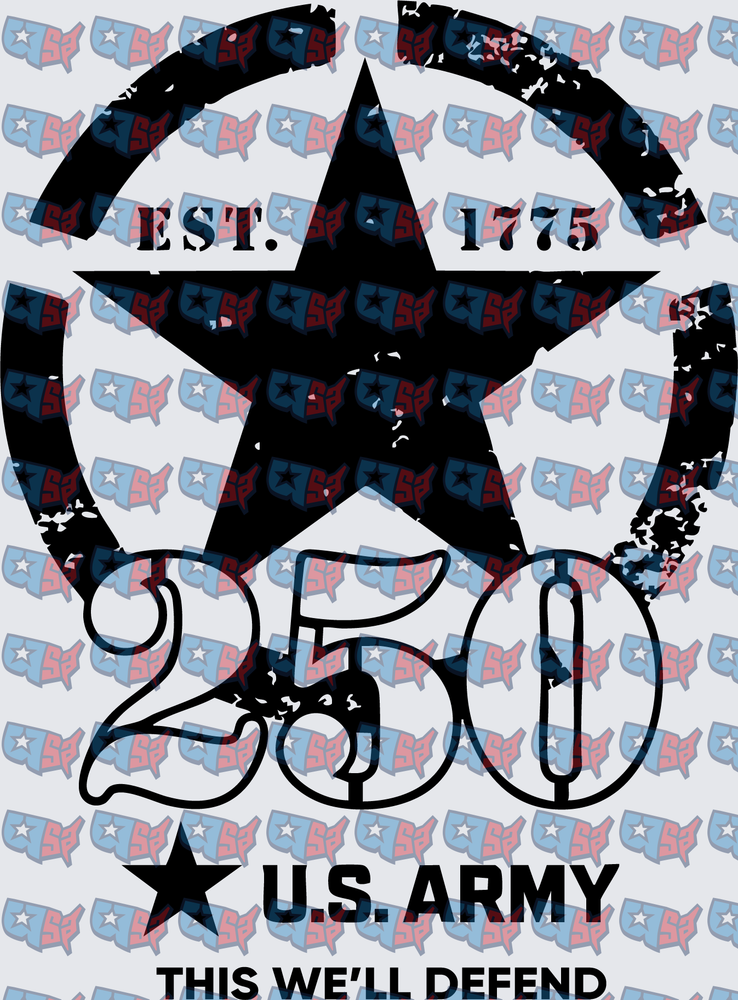U.S. Army Est. 1775 250th Anniversary Star (DTF)