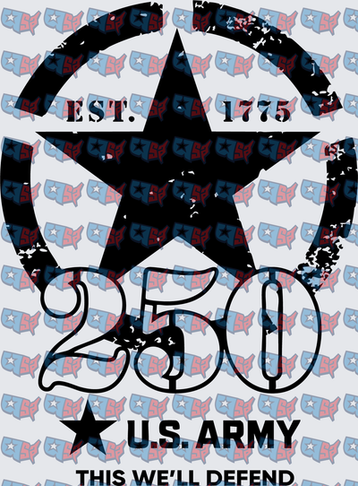U.S. Army Est. 1775 250th Anniversary Star (DTF)