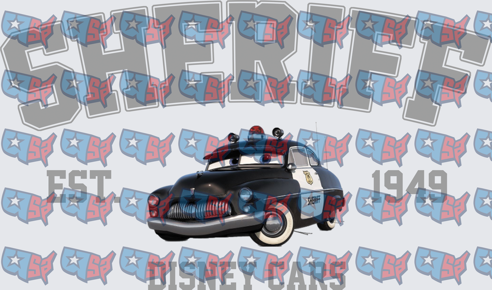 Sheriff Police Car Est 1949 Collegiate Design (DTF)