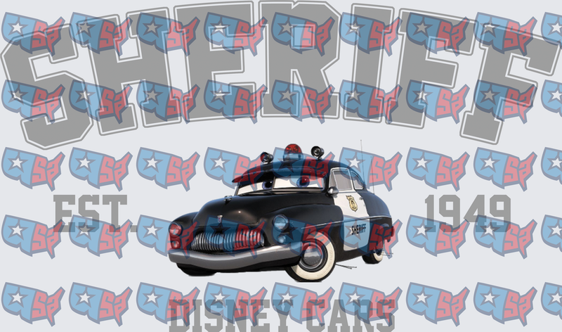 Sheriff Police Car Est 1949 Collegiate Design (DTF)