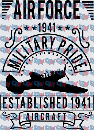 Air Force 1941 Military Pride Aircraft Vintage Badge (DTF)