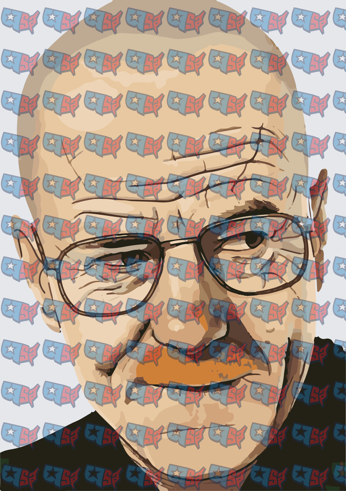 Bald Man With Glasses Pop Art Portrait (DTF)