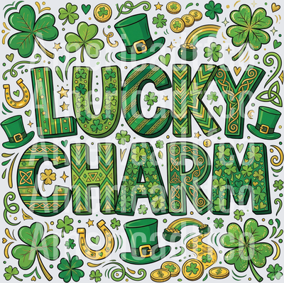 Lucky Charm St. Patrick's Day Doodle Design (DTF)